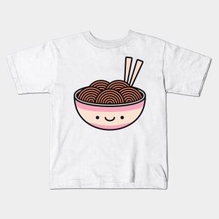 Cute Ramen Noodles Kids T-Shirt